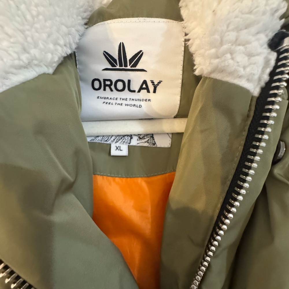 Orolay Green Hooded Puffer Jacket - Picture 4 of 6